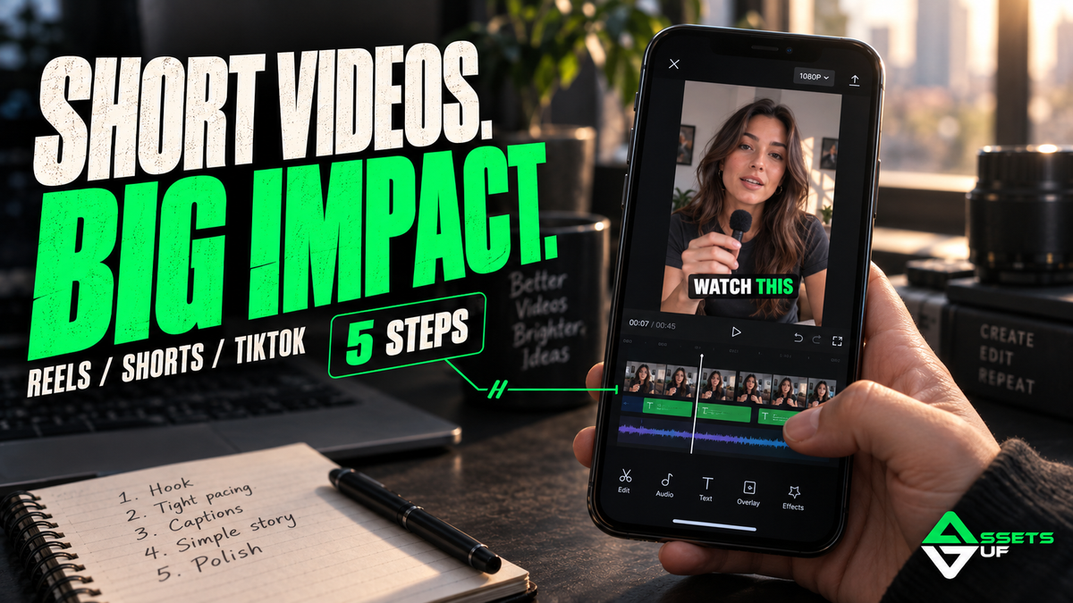 How to Master Short-Form Video Editing (Reels, Shorts & TikToks) in 5 Steps