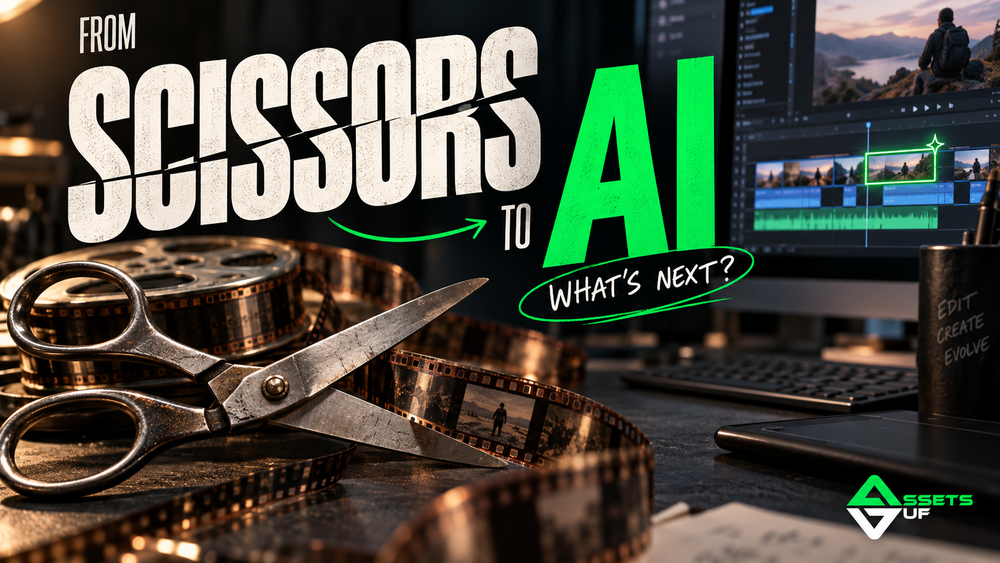 🎞️ From Scissors to AI: The Evolution of Video Editing